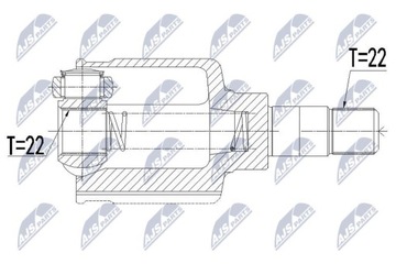 KLOUB VNITŘNÍ CITROEN NEMO 1.4HDI 09-, PEUGEOT