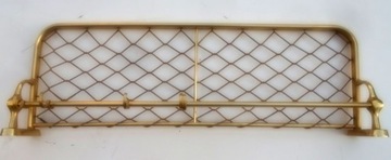 Wieszak ścienny z półką sznurową, aluminium