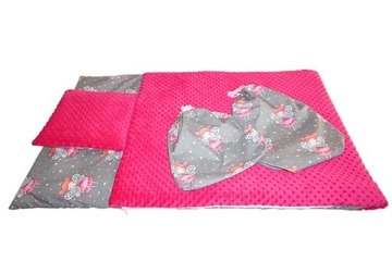 ŚPIWÓR KOŁDERKA POŚCIEL DO PRZEDSZKOLA + WORECZKI