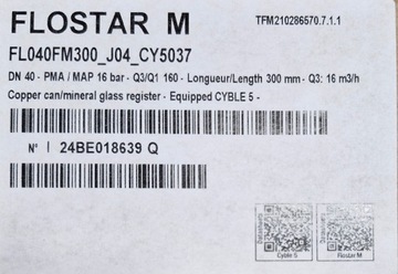 Wodomierz jednostrumieniowy ITRON Flostar M - DN40 + moduł radiowy CYBLE 5