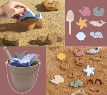 ИГРУШКИ С СИЛИКОНОВЫМ ПЕСКОМ, МЯГКАЯ ВОДА ДЛЯ ПЛЯЖА, ФОРМЫ ДЛЯ ВЕДРОВ
