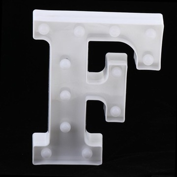 Декоративная светодиодная буквенная вывеска с подсветкой F.