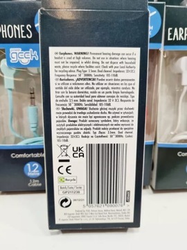 GEEK SŁUCHAWKI RÓZNE KOLORY