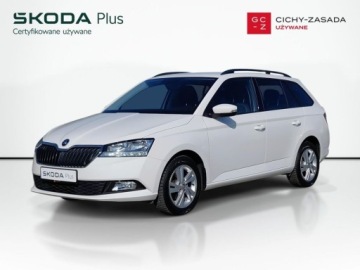 Skoda Fabia III Kombi Facelifting 1.0 TSI 95KM 2021 Skoda Fabia 1.0TSI 95KM Ambition SalonPL SerwisASO Kessy Kamera SmartLink