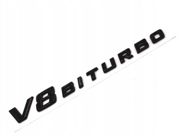 EMBLEMAT LOGO DO MERCEDES BITURBO CZARNY 1SZTUKA