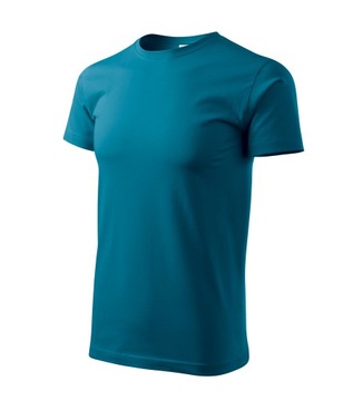 Koszulka męska PREMIUM 3XL kolor niebieska benzyna