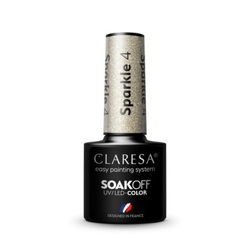 Lakier hybrydowy Claresa Sparkle nr 4, 5 g