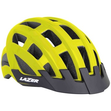 KASK ROWEROWY LAZER COMPACT ŻÓŁTY 54-61CM UNI