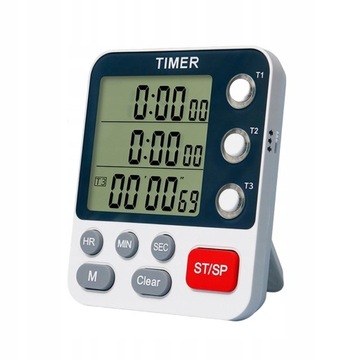 Timer cyfrowy Trzy kanały Funkcje pomiaru czasu