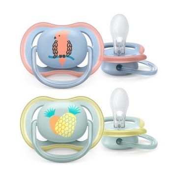 Smoczki uspokajające Philips Avent symetryczne silikon 0-6 2pak