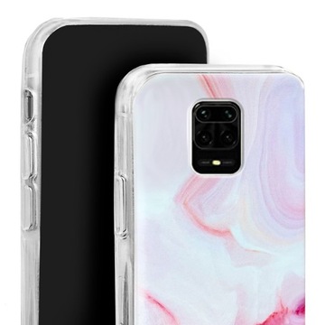 Etui gumowe do Xiaomi Redmi Note 9S / Note 9 Pro etui ze wzorami + szkło