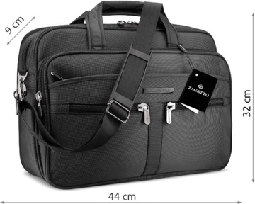 Сумка для ноутбука с диагональю 15,6 дюйма, деловой портфель на плечо, мужская и женская одежда ZAGATTO