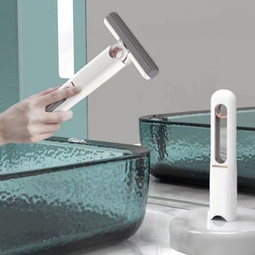 ПОРТАТИВНАЯ МИНИ-ШВАБРА С ЩЕТКОЙ ДЛЯ МЫТЬЯ ОТЖИМНОЙ ЩЕТКОЙ