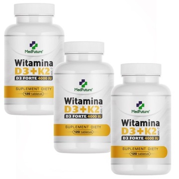 WITAMINA D3 4000 j.m.+K2 MK-7 100mcg 360 tabletek