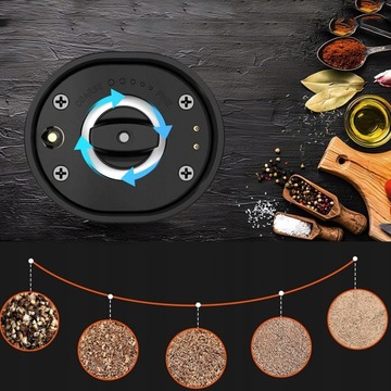 USB ЭЛЕКТРИЧЕСКАЯ МЕЛЬНИЦА ДЛЯ СОЛИ И ПЕРЦА КУХНЯ