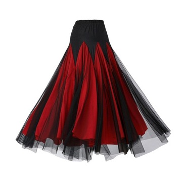 Spódnica do tańca towarzyskiego damska sukienka Flamenco kostium moda