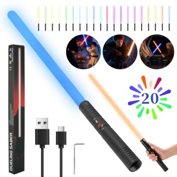 20-Кольоровий Rgb Меч Світловий Зі звуковими ефектами, Для косплею І Сцен