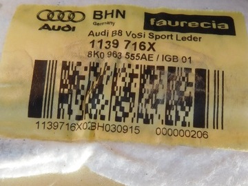 A5 8T A4 B8 SPORTBACK S-LINE СИДЕНЬЕ ЛЕВЫЙ ПРАВЫЙ ПЕРЕДНИЙ КОВРИК