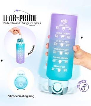 REFILL Бутылка для воды с трубочкой 1л.