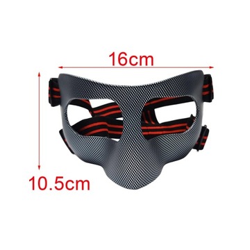 Osłona nosa Osłona twarzy Piłka nożna czerwona czarna opaska