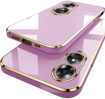 Etui GOLD GLAMOUR + SZKŁO HARTOWANE do OPPO A17