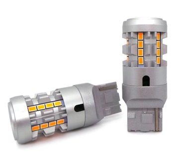 żarówka LED W21W 7440 12-24V bez błędu pomarańcz