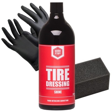 GOOD STUFF Tire Dressing SHINE dressing do opon czernidło 1L + applicator
