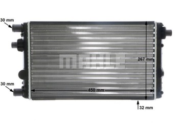 MAHLE ORIGINAL CR 632 000S Радиатор, система охлаждения двигателя