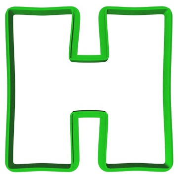 Foremka Wykrawacz Edukacyjna Literka Litera H 8cm