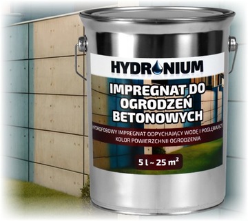 HYDRONIUM IMPREGNAT DO OGRODZEŃ BETONOWYCH I KAMIENIA ROZPUSZCZALNIKOWY 5 L