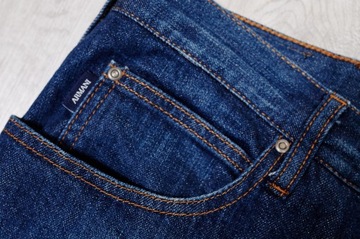 ARMANI JEANS spodnie męskie granatowe PREMIUM 36/34 pas 92