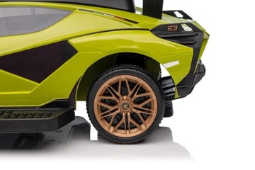 Lamborghini QLS-996T Green Ride-On с коляской