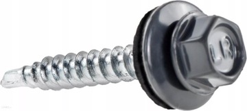 Wkręty farmerskie 4,8x50 mm RAL 7016 100 szt. blachowkręty Etanco GTF2 Z14