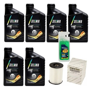 Olej Selenia WR Forward 0w30 ACEA C2 - 6l + Filtr oleju OE Fiat Ducato 2.2D