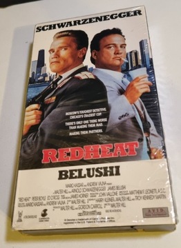 Red Heat - Czerwona gorączka (Belushi, Schwarzenegger) 1988 oryginalna VHS