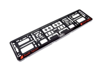 РАМКА РЕГИСТРАТОРА. ЛОГОТИП AUDI SPORT 1 ШТ. КАЧЕСТВО