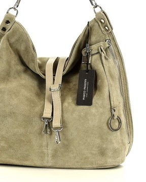 Замшевая кожаная сумочка Марко Мадзини