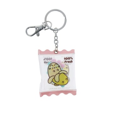 PUSHEEN BANANOWY brelok do kluczy, torby z pluszowymi koralikami KAPITALNY