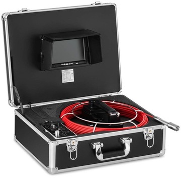 Эндоскопическая диагностическая инспекционная камера в футляре 12 светодиодов TFT 7 дюймов SD 30 м