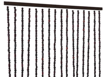 ДЕРЕВЯННАЯ КОРАЛЛОВАЯ ШТОРА ДЛЯ ДВЕРЕЙ 90 СМ, КОРИЧНЕВАЯ