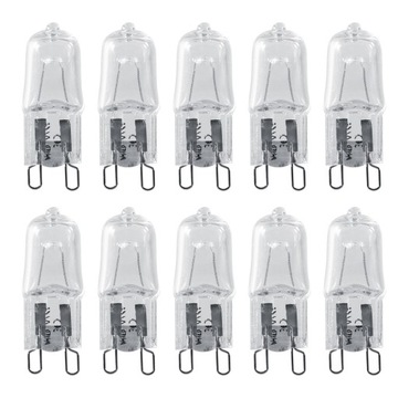 10X ŻARÓWKA HALOGENOWA ,ŻYRANDOLI 40W G9