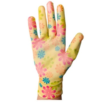 САДОВЫЕ ПЕРЧАТКИ ЖЕНСКИЕ ПЕРЧАТКИ СИЛЬНОЕ СМЕШЕНИЕ ЦВЕТОВ 1 ПАРА РАЗМЕР 7