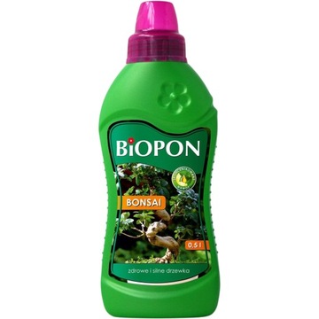 BIOPON NAWÓZ DO DRZEWEK BONSAI W PŁYNIE 0,5L ZDROWE SILNE ROŚLINY