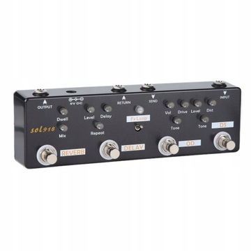 Pedał efektów gitarowych 5 trybów Reverb Delay Fx