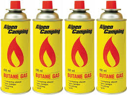 GAZ kartusz NABÓJ gazowy ALPEN CAMPING 400ml x4