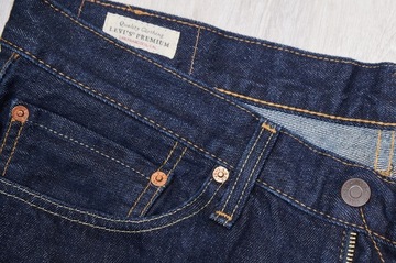 LEVIS 514 JEANS spodnie męskie granatowe PREMIUM 34/34 pas 90