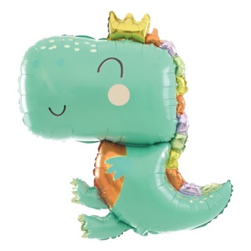 Balon foliowy dinozaur Duży hel Dino Party Roczek