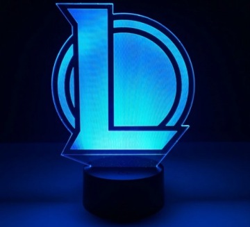3D LED USB ЛАМПА LOL LEAGUE OF LEGENDS + ПУЛЬТ ДУ