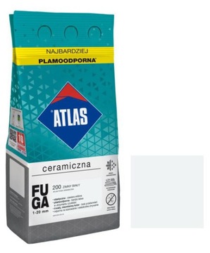 FUGA CERAMICZNA ATLAS 5kg *200* ZIMNY BIAŁY