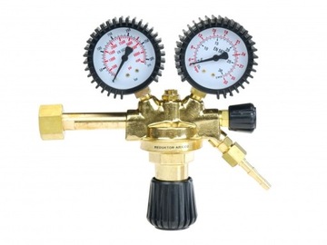 Reduktor MAXY Co2/Ar z manometrami IDEAL 200BAR ARGON DWUTLENEK MIX HEL
